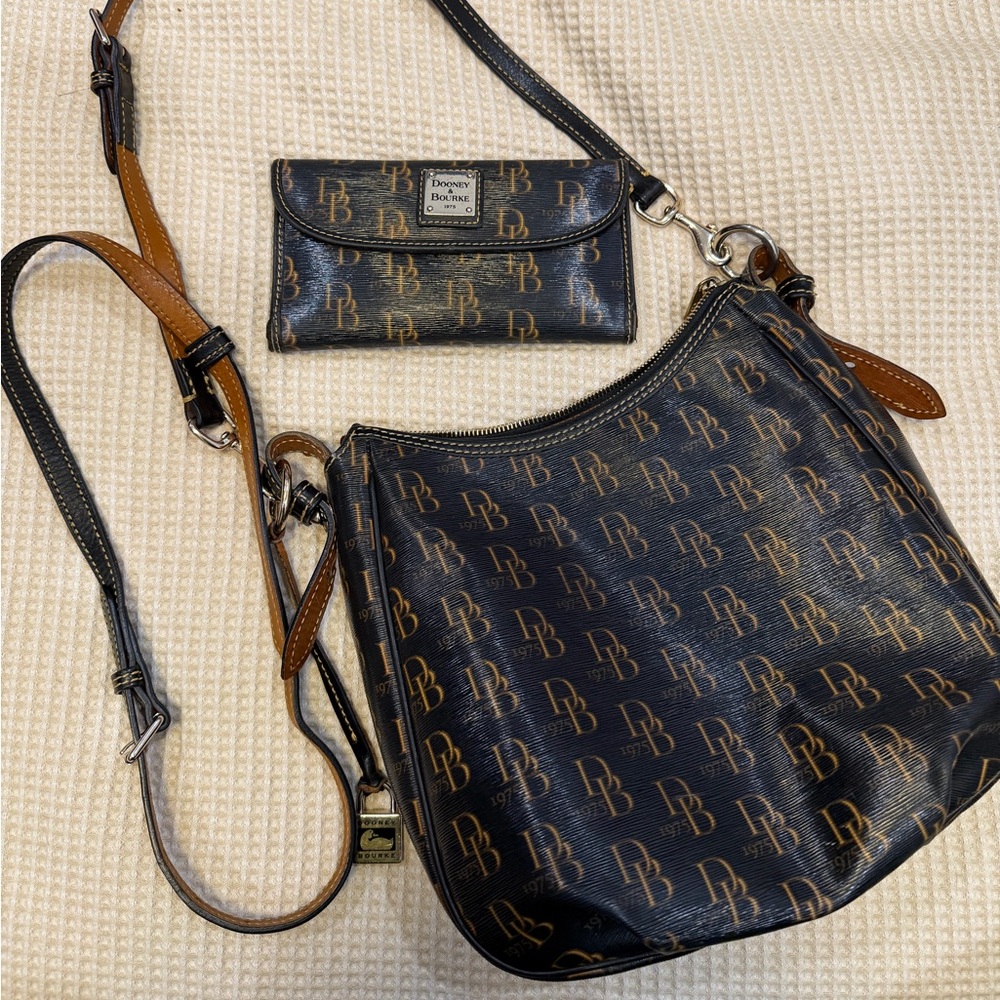 Dooney & Bourke Monogram Bag Set, Crossbody and shoulder bag w/ wallet
